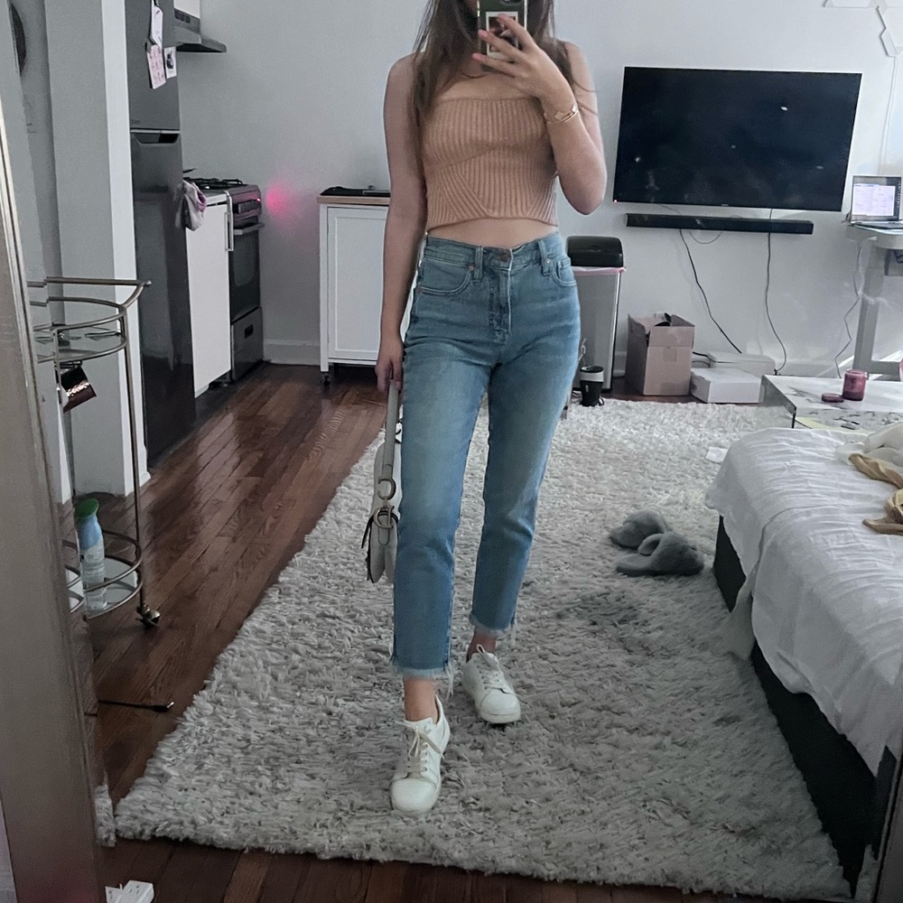 Madewell petite perfect vintage jean in ainsworth wash - like new!